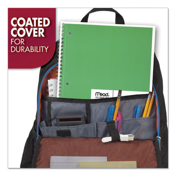 Mead® Spiral Notebook, 3-hole Punched, 1 Subject, Wide-legal Rule, Randomly Assorted Covers, 10.5 X 7.5, 70 Sheets freeshipping - TVN Wholesale